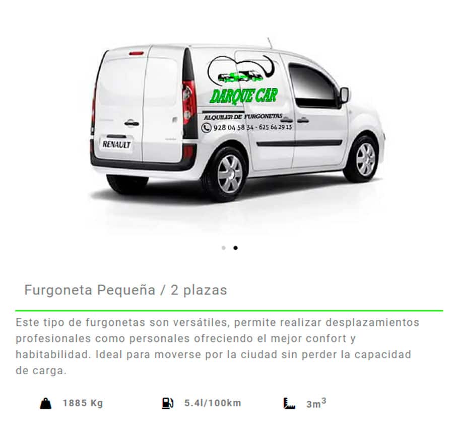 fuergoneta pequena las palmas